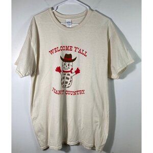 Womens Gildan Welcome Yall Peanut Country SS Tee Shirt L